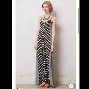 Anthropologie Market Day Striped Maxi Dress